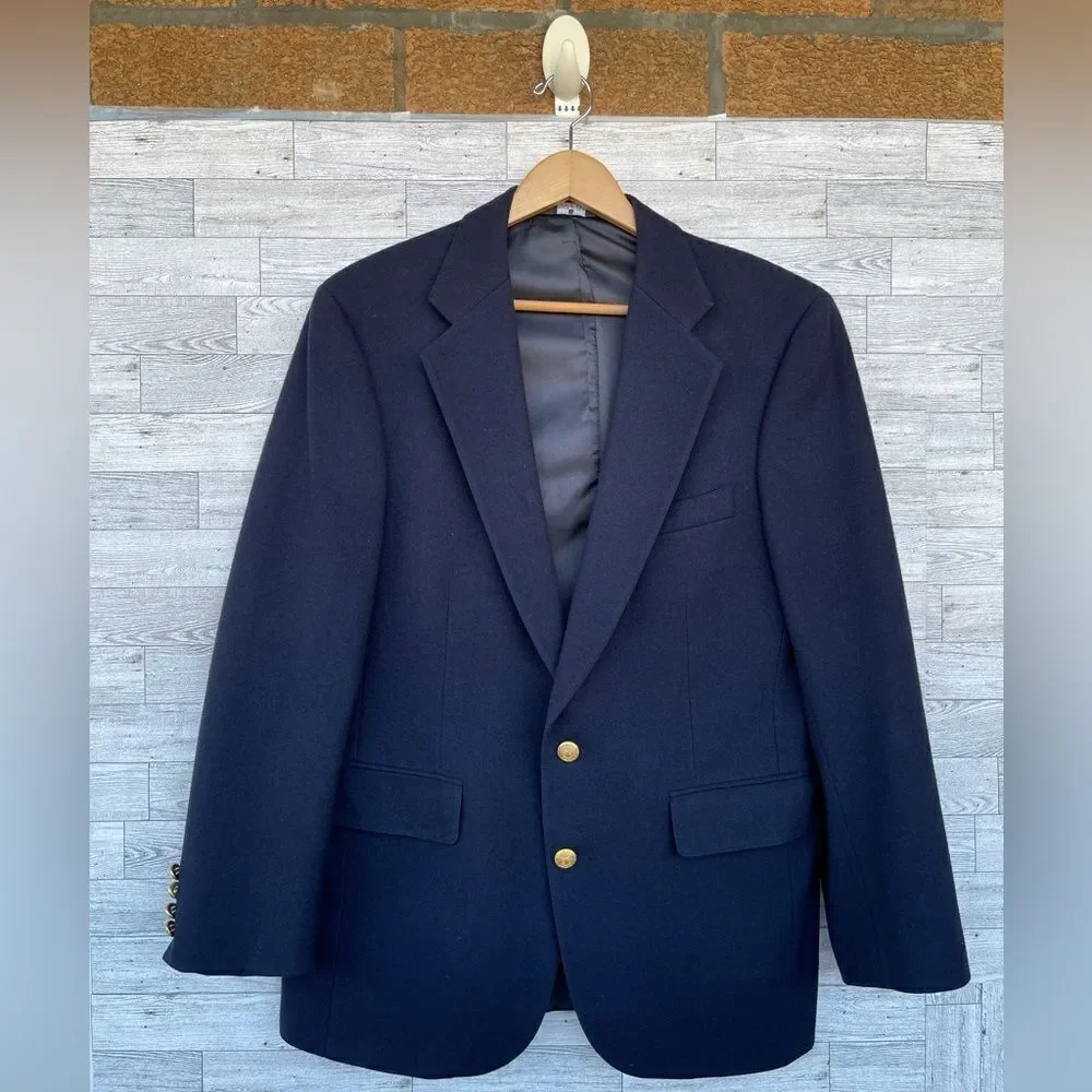 Polo University Club Ralph Lauren Virgin Wool Sportcoat Jacket Blazer Mens large
